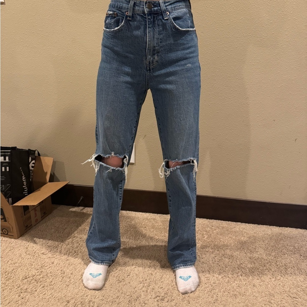 Pistola High Rise Roller Blue Jeans - Picture 2 of 4